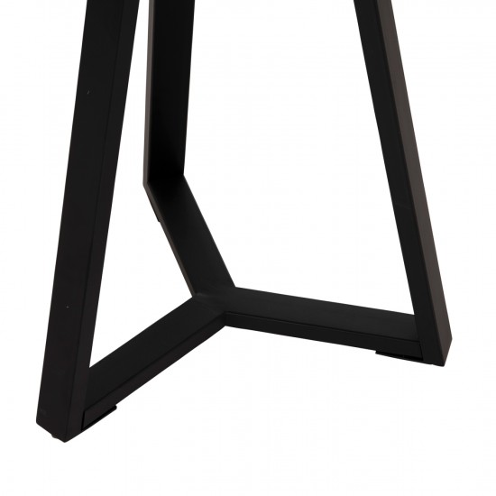 ΒΟΗΘΗΤΙΚΟ ΤΡΑΠΕΖΑΚΙ MDF ΓΚΡΙ ΜΑΡΜΑΡΟ-ΜΑΥΡΗ ΜΕΤΑΛΛΙΚΗ ΒΑΣΗ Φ45x55Υεκ.