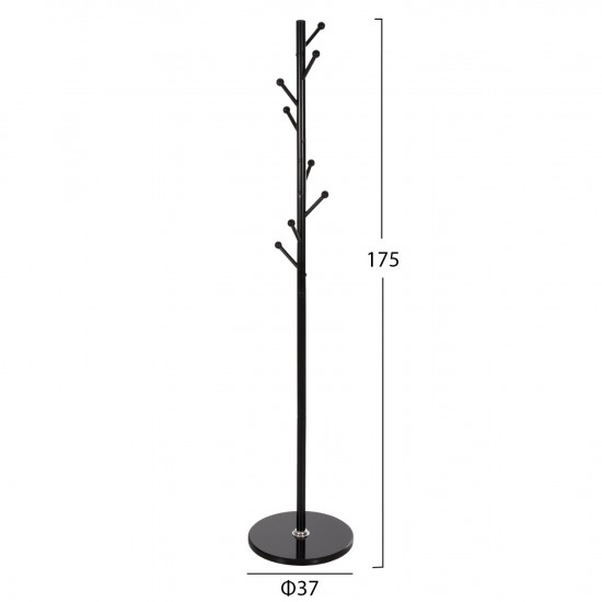 ΚΑΛΟΓΕΡΟΣ ΜΕΤΑΛΛΙΚΟΣ 8 ΣΗΜΕΙΩΝ ΣΕ ΜΑΥΡΟ ΧΡΩΜΑ Φ37x175Yεκ.