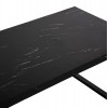 ΤΡΑΠΕΖΙ ΣΑΛΟΝΙΟΥ MDF ΜΑΥΡΟ ΜΑΡΜΑΡΟ-ΜΑΥΡΗ ΜΕΤΑΛΛΙΚΗ ΒΑΣΗ 120x60X46Yεκ.