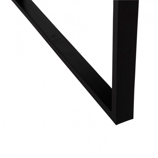 ΤΡΑΠΕΖΙ ΣΑΛΟΝΙΟΥ MDF ΜΑΥΡΟ ΜΑΡΜΑΡΟ-ΜΑΥΡΗ ΜΕΤΑΛΛΙΚΗ ΒΑΣΗ 120x60X46Yεκ.