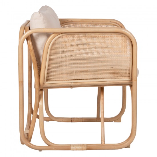 ΠΟΛΥΘΡΟΝΑ WENDY RATTAN ΣΕ ΦΥΣΙΚΟ ΧΡΩΜΑ-ΛΕΥΚΑ ΜΑΞΙΛΑΡΙΑ 73x72x84Yεκ.