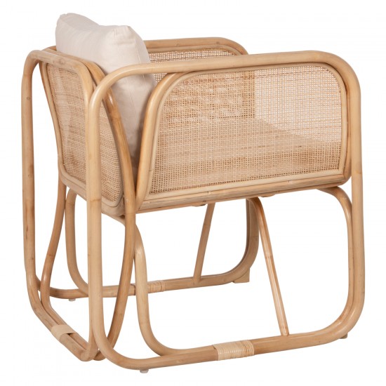 ΠΟΛΥΘΡΟΝΑ WENDY RATTAN ΣΕ ΦΥΣΙΚΟ ΧΡΩΜΑ-ΛΕΥΚΑ ΜΑΞΙΛΑΡΙΑ 73x72x84Yεκ.