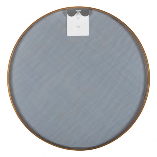 ΚΑΘΡΕΠΤΗΣ ΤΟΙΧΟΥ ΣΤΡΟΓΓΥΛΟΣ ΣΚΕΛΕΤΟΣ ΑΛΟΥΜΙΝΙΟΥ ΣΕ ΧΡΥΣΟ ΧΡΩΜΑ Φ50x3εκ.