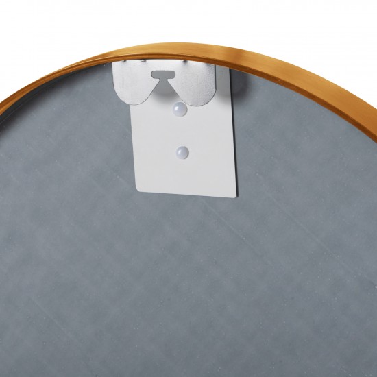 ΚΑΘΡΕΠΤΗΣ ΤΟΙΧΟΥ ΣΤΡΟΓΓΥΛΟΣ ΣΚΕΛΕΤΟΣ ΑΛΟΥΜΙΝΙΟΥ ΣΕ ΧΡΥΣΟ ΧΡΩΜΑ Φ50x3εκ.