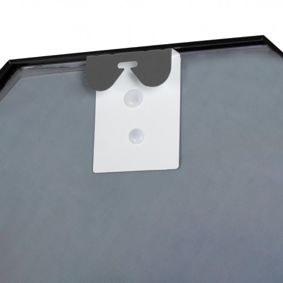 ΚΑΘΡΕΠΤΗΣ ΤΟΙΧΟΥ ΟΚΤΑΓΩΝΟΣ ΣΚΕΛΕΤΟΣ ΑΛΟΥΜΙΝΙΟΥ ΜΑΥΡΟ 55,5x2,5x55,5Υεκ.