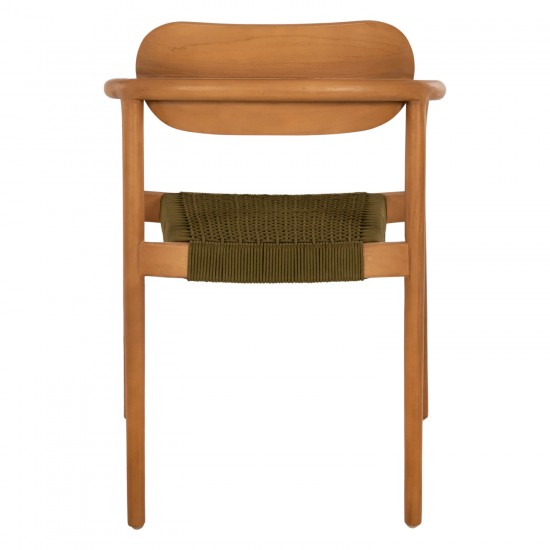 ΠΟΛΥΘΡΟΝΑ OSLO ΞΥΛΟ TEAK ΦΥΣΙΚΟ & ΠΡΑΣΙΝΟ ΣΧΟΙΝΙ 55x54x80Yεκ.