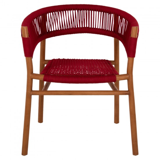 ΠΟΛΥΘΡΟΝΑ IRVING ΞΥΛΟ ΤΕΑΚ ΣΕ ΦΥΣΙΚΟ ΧΡΩΜΑ ΜΕ ΜΠΟΡΝΤΟ ΣΧΟΙΝΙ 60x55x75Yεκ.