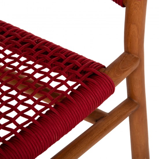 ΠΟΛΥΘΡΟΝΑ IRVING ΞΥΛΟ ΤΕΑΚ ΣΕ ΦΥΣΙΚΟ ΧΡΩΜΑ ΜΕ ΜΠΟΡΝΤΟ ΣΧΟΙΝΙ 60x55x75Yεκ.