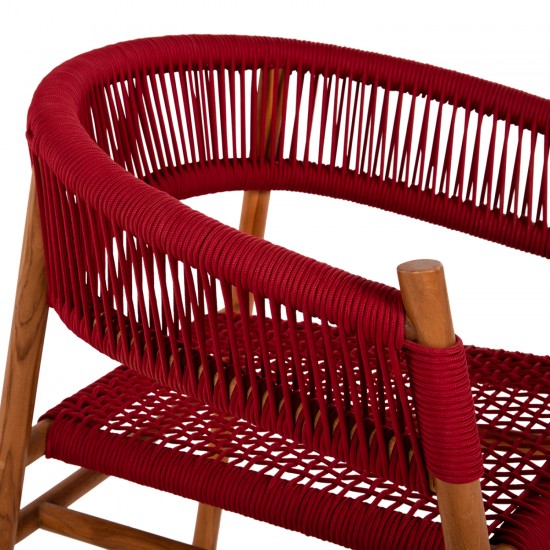 ΠΟΛΥΘΡΟΝΑ IRVING ΞΥΛΟ ΤΕΑΚ ΣΕ ΦΥΣΙΚΟ ΧΡΩΜΑ ΜΕ ΜΠΟΡΝΤΟ ΣΧΟΙΝΙ 60x55x75Yεκ.