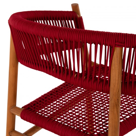 ΠΟΛΥΘΡΟΝΑ IRVING ΞΥΛΟ ΤΕΑΚ ΣΕ ΦΥΣΙΚΟ ΧΡΩΜΑ ΜΕ ΜΠΟΡΝΤΟ ΣΧΟΙΝΙ 60x55x75Yεκ.