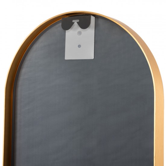 ΚΑΘΡΕΠΤΗΣ ΤΟΙΧΟΥ ΨΗΛΟΣ ΟΒΑΛ ΣΚΕΛΕΤΟΣ ΑΛΟΥΜΙΝΙΟΥ ΧΡΥΣΟΣ 38,5x4x149Υεκ.