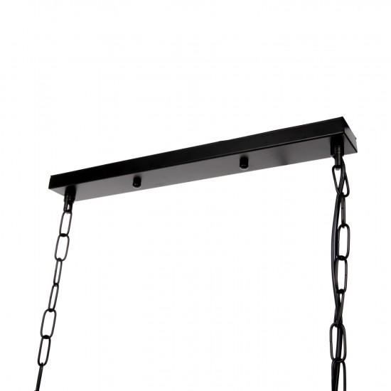 ΦΩΤΙΣΤΙΚΟ ΟΡΟΦΗΣ ΚΡΕΜΑΣΤΟ 6ΦΩΤΟ-ΜΑΥΡΟΣ ΜΕΤΑΛΛΙΚΟΣ ΣΚΕΛΕΤΟΣ 77,5x25x101Yεκ.