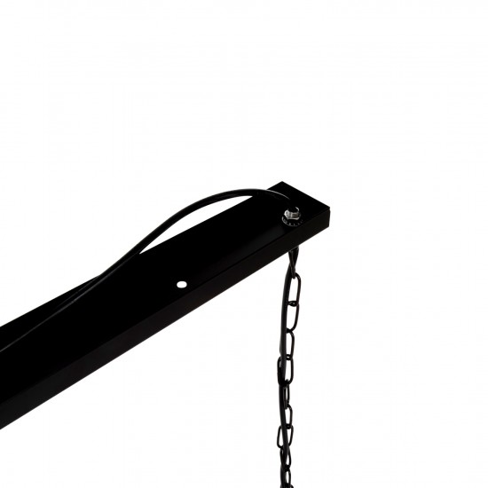 ΦΩΤΙΣΤΙΚΟ ΟΡΟΦΗΣ ΚΡΕΜΑΣΤΟ 6ΦΩΤΟ-ΜΑΥΡΟΣ ΜΕΤΑΛΛΙΚΟΣ ΣΚΕΛΕΤΟΣ 77,5x25x101Yεκ.