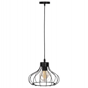 ΦΩΤΙΣΤΙΚΟ ΟΡΟΦΗΣ ΚΡΕΜΑΣΤΟ ΜΑΥΡΟ ΜΕΤΑΛΛΙΚΟ ΣΦΑΙΡΙΚΟ ΚΑΠΕΛΟ Φ23x122Yεκ.