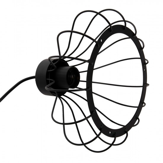 ΦΩΤΙΣΤΙΚΟ ΟΡΟΦΗΣ ΚΡΕΜΑΣΤΟ ΜΑΥΡΟ ΜΕΤΑΛΛΙΚΟ ΣΦΑΙΡΙΚΟ ΚΑΠΕΛΟ Φ23x122Yεκ.