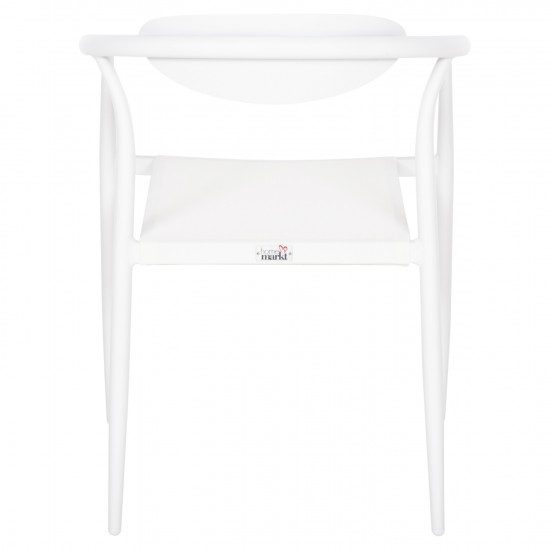 ΠΟΛΥΘΡΟΝΑ SERLY ΑΛΟΥΜΙΝΙΟ ΛΕΥΚΟ-TEXTILENE ΛΕΥΚΟ 56x61x74,5Yεκ