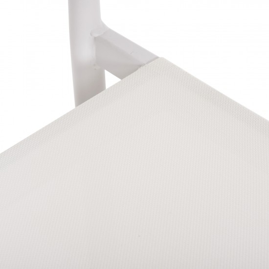 ΠΟΛΥΘΡΟΝΑ SERLY ΑΛΟΥΜΙΝΙΟ ΛΕΥΚΟ-TEXTILENE ΛΕΥΚΟ 56x61x74,5Yεκ