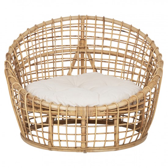 ΠΟΛΥΘΡΟΝΑ ENTO RATTAN ΣΕ ΦΥΣΙΚΟ-ΛΕΥΚΟ ΜΑΞΙΛΑΡΙ 106x94x82Yεκ.