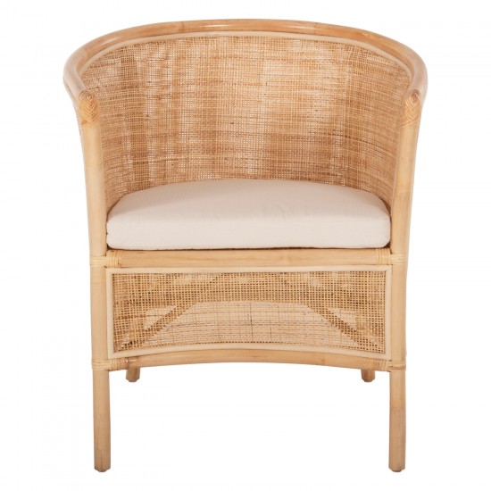 ΠΟΛΥΘΡΟΝΑ APRON RATTAN ΠΛΕΚΤΟ ΣΕ ΦΥΣΙΚΟ-ΛΕΥΚΟ ΜΑΞΙΛΑΡΙ 75x70x85Υεκ.