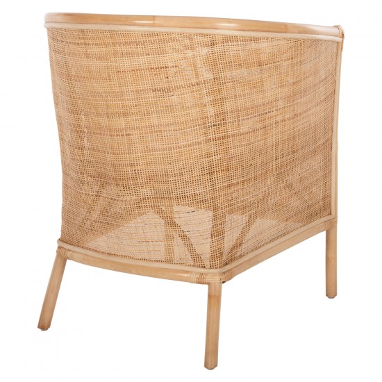 ΠΟΛΥΘΡΟΝΑ APRON RATTAN ΠΛΕΚΤΟ ΣΕ ΦΥΣΙΚΟ-ΛΕΥΚΟ ΜΑΞΙΛΑΡΙ 75x70x85Υεκ.