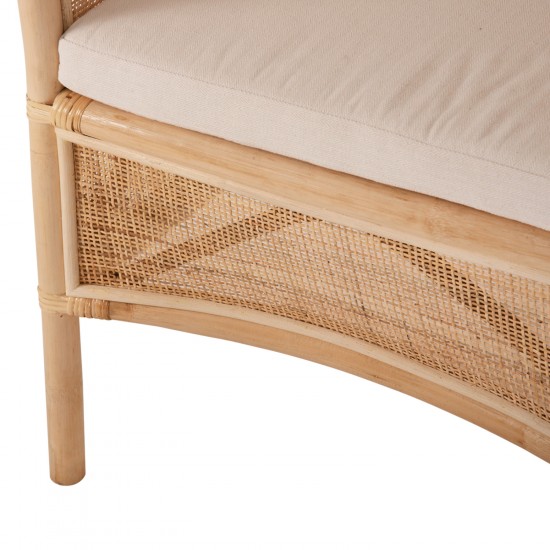 ΠΟΛΥΘΡΟΝΑ APRON RATTAN ΠΛΕΚΤΟ ΣΕ ΦΥΣΙΚΟ-ΛΕΥΚΟ ΜΑΞΙΛΑΡΙ 75x70x85Υεκ.