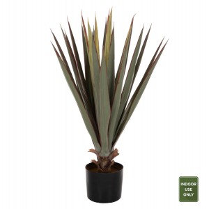 ΔΙΑΚΟΣΜΗΤΙΚΟ ΣΥΝΘΕΤΙΚΟ ΦΥΤΟ SISAL AGAVE ΣΕ ΓΛΑΣΤΡΑ  Φ13,5x13-76Υεκ.