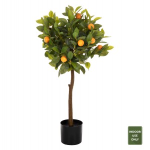 ΔΙΑΚΟΣΜΗΤΙΚΟ ΣΥΝΘΕΤΙΚΟ ΦΥΤΟ ΠΟΡΤΟΚΑΛΙΑ ΣΕ ΓΛΑΣΤΡΑ Φ15x12,5-90Υεκ.