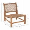 ΚΑΡΕΚΛΑ LONDER ΞΥΛΟ TEAK ΣΕ ΦΥΣΙΚΟ ΚΑΙ ΣΥΝΘΕΤΙΚΟ RATTAN 63x77x77Υεκ.