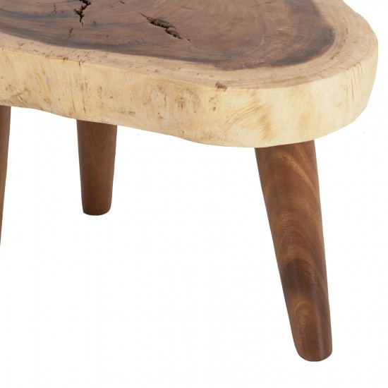 ΤΡΑΠΕΖΙ ΣΑΛΟΝΙΟΥ DOMPU  ΜΑΣΙΦ ΞΥΛΟ SUAR 8εκ. ΠΑΧΟΣ ΕΠΙΦΑΝΕΙΑΣ 66x44x46Yεκ.