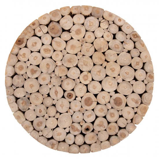 ΤΡΑΠΕΖΙ ΣΑΛΟΝΙΟΥ ΞΥΛΟ ΤΕΑΚ ΣΕ ΦΥΣΙΚΟ Φ80x46Yεκ.