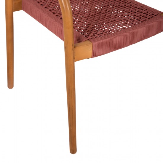 ΠΟΛΥΘΡΟΝΑ OSLO ΞΥΛΟ TEAK ΦΥΣΙΚΟ & ΡΟΖ ΣΧΟΙΝΙ 55x54x80Yεκ.