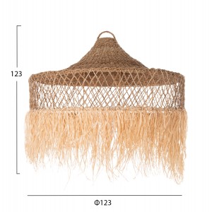 ΦΩΤΙΣΤΙΚΟ ΟΡΟΦΗΣ ΚΡΕΜΑΣΤΟ ΙΝΕΣ ΦΟΙΝΙΚΑ & SEAGRASS ΚΡΟΣΙΑ- ΦΥΣΙΚΟ Φ123x65Yεκ.