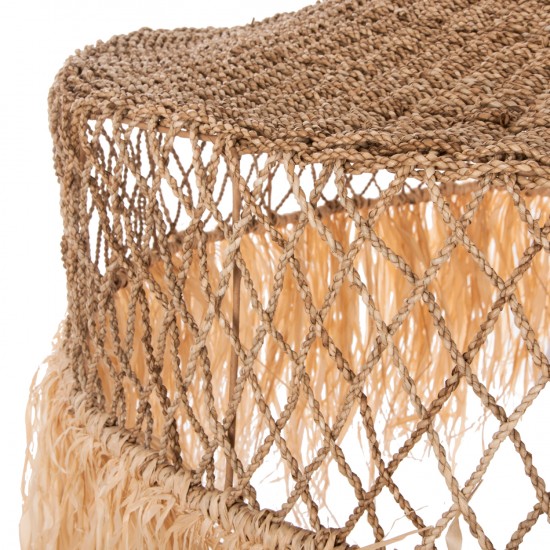 ΦΩΤΙΣΤΙΚΟ ΟΡΟΦΗΣ ΚΡΕΜΑΣΤΟ ΙΝΕΣ ΦΟΙΝΙΚΑ & SEAGRASS ΚΡΟΣΙΑ- ΦΥΣΙΚΟ Φ123x65Yεκ.