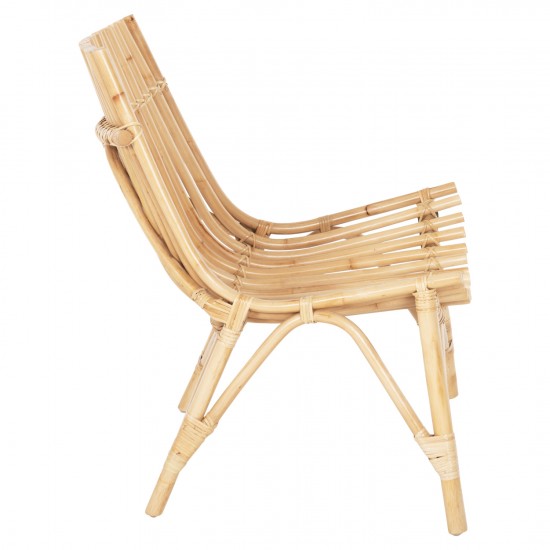 ΚΑΡΕΚΛΑ ΕΞΩΤ.ΧΩΡΟΥ CELLION ΡΑΒΔΟΙ RATTAN ΣΕ ΦΥΣΙΚΟ ΧΡΩΜΑ 51x67x96Yεκ.