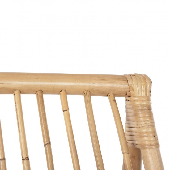 ΠΟΛΥΘΡΟΝΑ GRINN ΡΑΒΔΟΙ RATTAN ΣΕ ΦΥΣΙΚΟ 56,5x73,5x79,5Υ εκ.