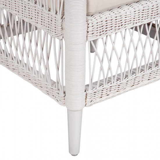 ΠΟΛΥΘΡΟΝΑ MALAWI ΞΥΛΟ ΜΑΟΝΙ ΜΕ RATTAN ΛΕΥΚΟ-ΛΕΥΚΟ ΜΑΞΙΛΑΡΙ 80x70x86Υεκ.