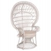 ΠΟΛΥΘΡΟΝΑ ROYAL PEACOCK RATTAN ΣΕ ΛΕΥΚΟ-ΜΑΞΙΛΑΡΙ ΛΕΥΚΟ 114x72x150Yεκ.
