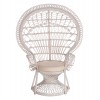 ΠΟΛΥΘΡΟΝΑ ROYAL PEACOCK RATTAN ΣΕ ΛΕΥΚΟ-ΜΑΞΙΛΑΡΙ ΛΕΥΚΟ 114x72x150Yεκ.
