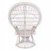 ΠΟΛΥΘΡΟΝΑ ROYAL PEACOCK RATTAN ΣΕ ΛΕΥΚΟ-ΜΑΞΙΛΑΡΙ ΛΕΥΚΟ 114x72x150Yεκ.