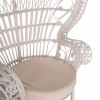 ΠΟΛΥΘΡΟΝΑ ROYAL PEACOCK RATTAN ΣΕ ΛΕΥΚΟ-ΜΑΞΙΛΑΡΙ ΛΕΥΚΟ 114x72x150Yεκ.