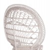 ΠΟΛΥΘΡΟΝΑ ROYAL PEACOCK RATTAN ΣΕ ΛΕΥΚΟ-ΜΑΞΙΛΑΡΙ ΛΕΥΚΟ 114x72x150Yεκ.