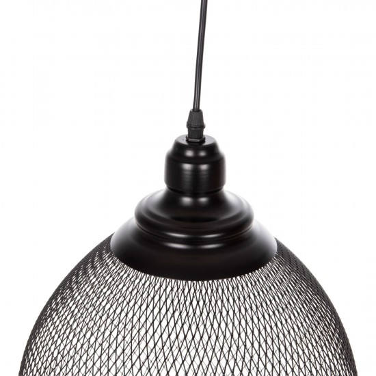 ΦΩΤΙΣΤΙΚΟ ΟΡΟΦΗΣ ΚΡΕΜΑΣΤΟ ΜΕΤΑΛΛΙΚΗ ΔΙΚΤΥΩΤΗ ΚΑΜΠΑΝΑ ΚΑΠΕΛΟ Φ32x137Yεκ.