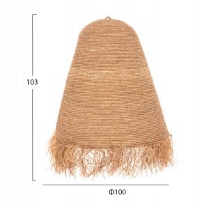 ΦΩΤΙΣΤΙΚΟ ΟΡΟΦΗΣ ΚΡΕΜΑΣΤΟ RATTAN ΣΕ ΦΥΣΙΚΟ Φ100x100-103Υεκ.