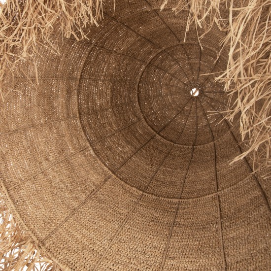 ΦΩΤΙΣΤΙΚΟ ΟΡΟΦΗΣ ΚΡΕΜΑΣΤΟ RATTAN ΣΕ ΦΥΣΙΚΟ Φ100x100-103Υεκ.