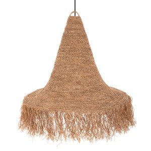 ΦΩΤΙΣΤΙΚΟ ΟΡΟΦΗΣ ΚΡΕΜΑΣΤΟ RATTAN ΣΕ ΦΥΣΙΚΟ Φ103x84,5-106Yεκ.