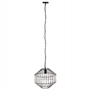 ΦΩΤΙΣΤΙΚΟ ΟΡΟΦΗΣ ΚΡΕΜΑΣΤΟ ΜΕΤΑΛΛΙΚΟ ΜΑΥΡΟ ΚΑΠΕΛΟ Φ33,5x29-127,5Υεκ.