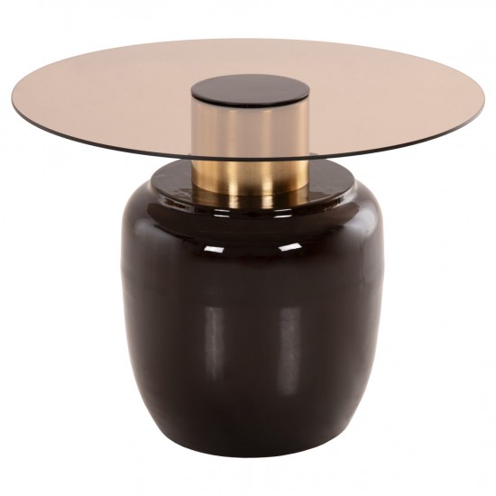 ΒΟΗΘΗΤΙΚΑ ΤΡΑΠΕΖΑΚΙΑ 2ΤΜΧ FRYN ΜΕΤΑΛΛΟ ΣΕ ΚΑΦΕ&ΧΡΥΣΟ-ΓΥΑΛΙ Φ60 & Φ50 εκ.