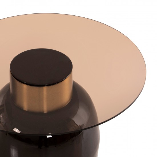 ΒΟΗΘΗΤΙΚΑ ΤΡΑΠΕΖΑΚΙΑ 2ΤΜΧ FRYN ΜΕΤΑΛΛΟ ΣΕ ΚΑΦΕ&ΧΡΥΣΟ-ΓΥΑΛΙ Φ60 & Φ50 εκ.