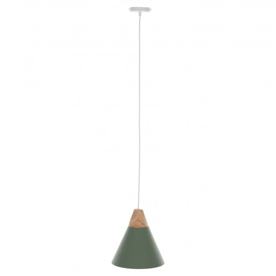 ΦΩΤΙΣΤΙΚΟ ΟΡΟΦΗΣ ΚΡΕΜΑΣΤΟ ΠΡΑΣΙΝΟ ΜΕΤΑΛΛΙΚΟ ΚΑΠΕΛΟ Φ25x118Υεκ.