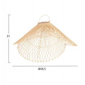 ΦΩΤΙΣΤΙΚΟ ΟΡΟΦΗΣ ΚΡΕΜΑΣΤΟ RATTAN ΣΕ ΦΥΣΙΚΟ ΧΡΩΜΑ Φ58,5x31Yεκ